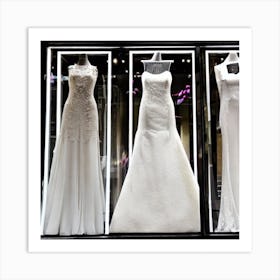 Wedding Dresses 1 Art Print