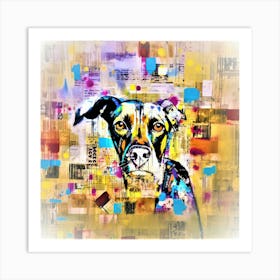 Doggo Drawings - Canine Topdog Art Print