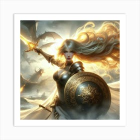 Elven Warrior 2 Art Print