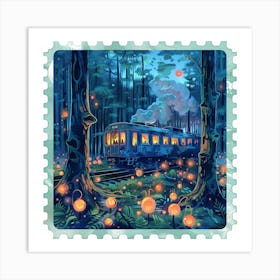 Train In The Forest Art Print