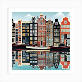 Amsterdam Cityscape 9 Art Print