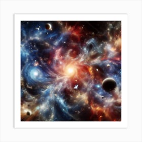 Galaxy In Space 1 Art Print