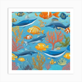 Marine Life Art Print