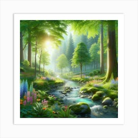 Beautiful Forest 5 Art Print