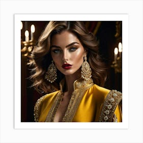 Golden Beauty Art Print