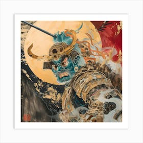 Scary Samurai Art Print