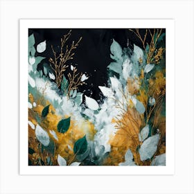 Abstract Floral Painting Art Print