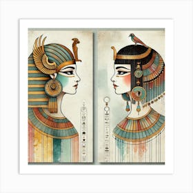 Egyptian Women 2 Art Print