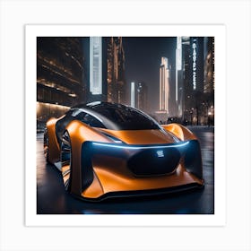 Futuristic Car 5 Art Print