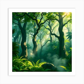 Forest - Forest Stock Videos & Royalty-Free Footage Art Print