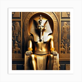 Golden Pharaoh Art Print