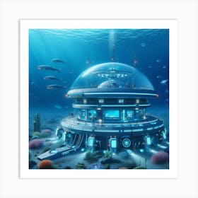 Underwater City 4 Art Print