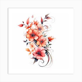 Pretty Flowers 1 Art Print