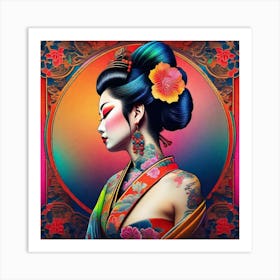 Geisha 180 Art Print