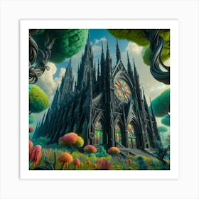 Cathedral In The Forest Art Print