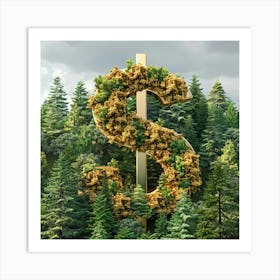 Stockcake Forest Dollar Concept 1719801152 Art Print