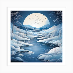 Winter Landscape 13 Art Print