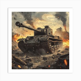 World Of Tanks 3 Art Print