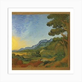 Sunset In The Valley Art Print