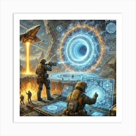 A Detailed Depiction Of Rift Engineers, Tactical S Art Print