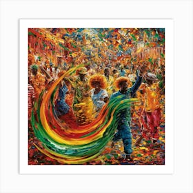 Rich cultural Tapestry And The Whirlwind Of Emotions 4 Art Print