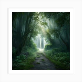 Path In The Forest 7 Art Print