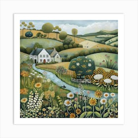 Country Cottage Art Print