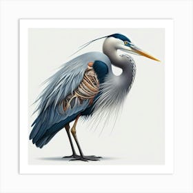 Blue Heron Art Print