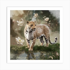 Leopard In The Grass Art Print
