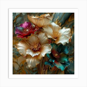 Flowers In A Vase 5 Art Print