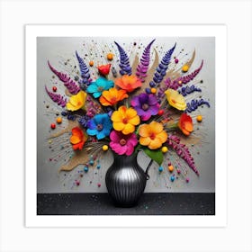 Flowers In A Vase 34 Art Print