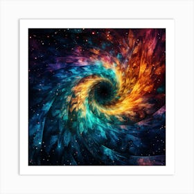 Spiral Galaxy Nebula Art Print