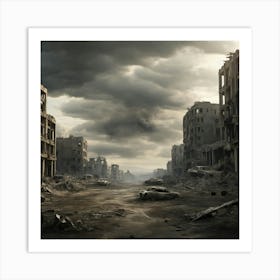 Ruins Of A City Art Print