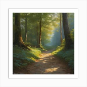 Path In the Woods 1 Art Print