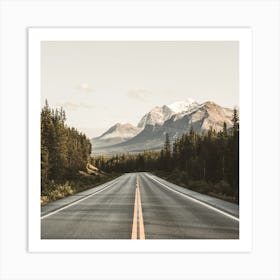 Alaskan Highway Square Art Print