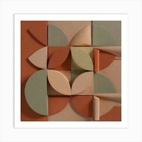 Minimalist Abstract Geometric Wall Art Art Print