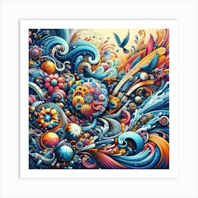 Psychedelic Art 14 Art Print