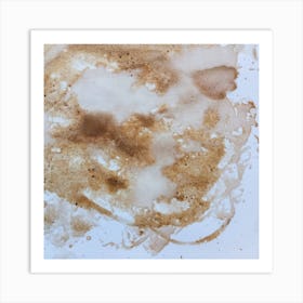 Coffee Splatter. Coffee grunge Art Print