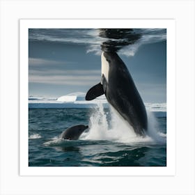 Orca Whales Art Print