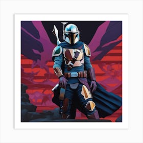 Mandalorian March Art Print