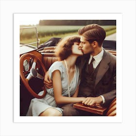 Dating Automotive Style-1928 ~Reimagined 20 Art Print