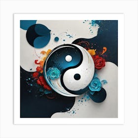 Yin Yang 80 Art Print