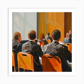 Business Meeting Art Print