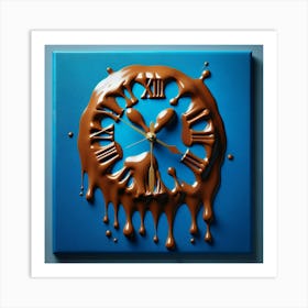 Chocolate Clock Art Print