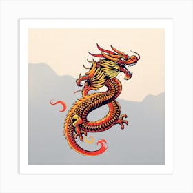 Dragon - Dragon Stock Videos & Royalty-Free Footage Art Print