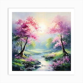 Cherry Blossoms Art Print