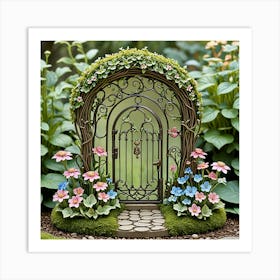 Fairy Garden Gate Art Print