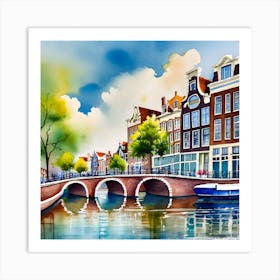 Amsterdam Bridge 1 Art Print