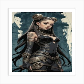 Steampunk Girl 2 Art Print