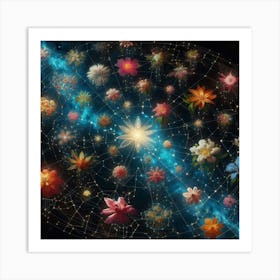 Flowers Of The Universe 1 Art Print